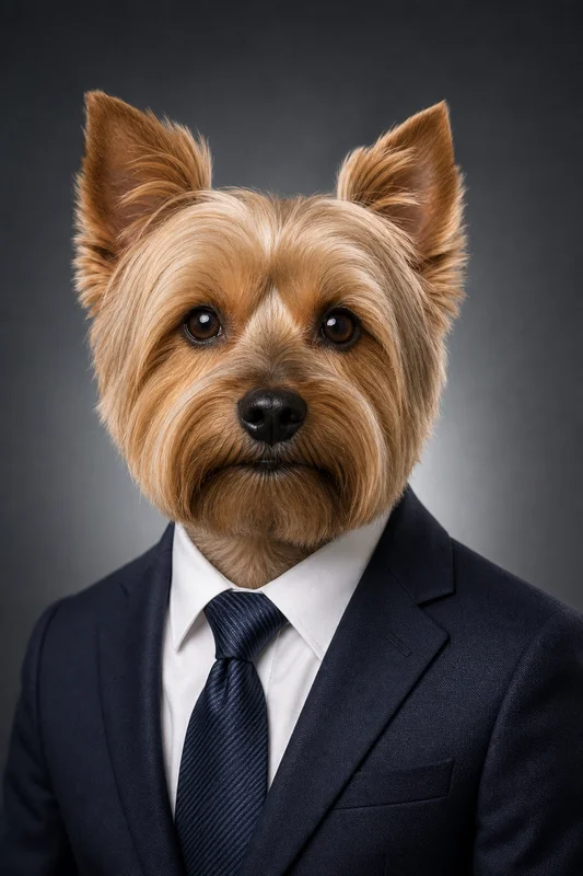 Pet CEO AI pet portrait — sample render