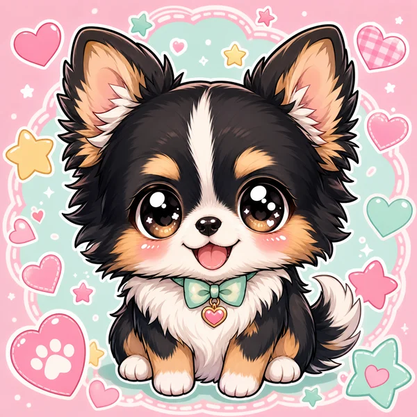 Chibi Star AI pet portrait — sample render