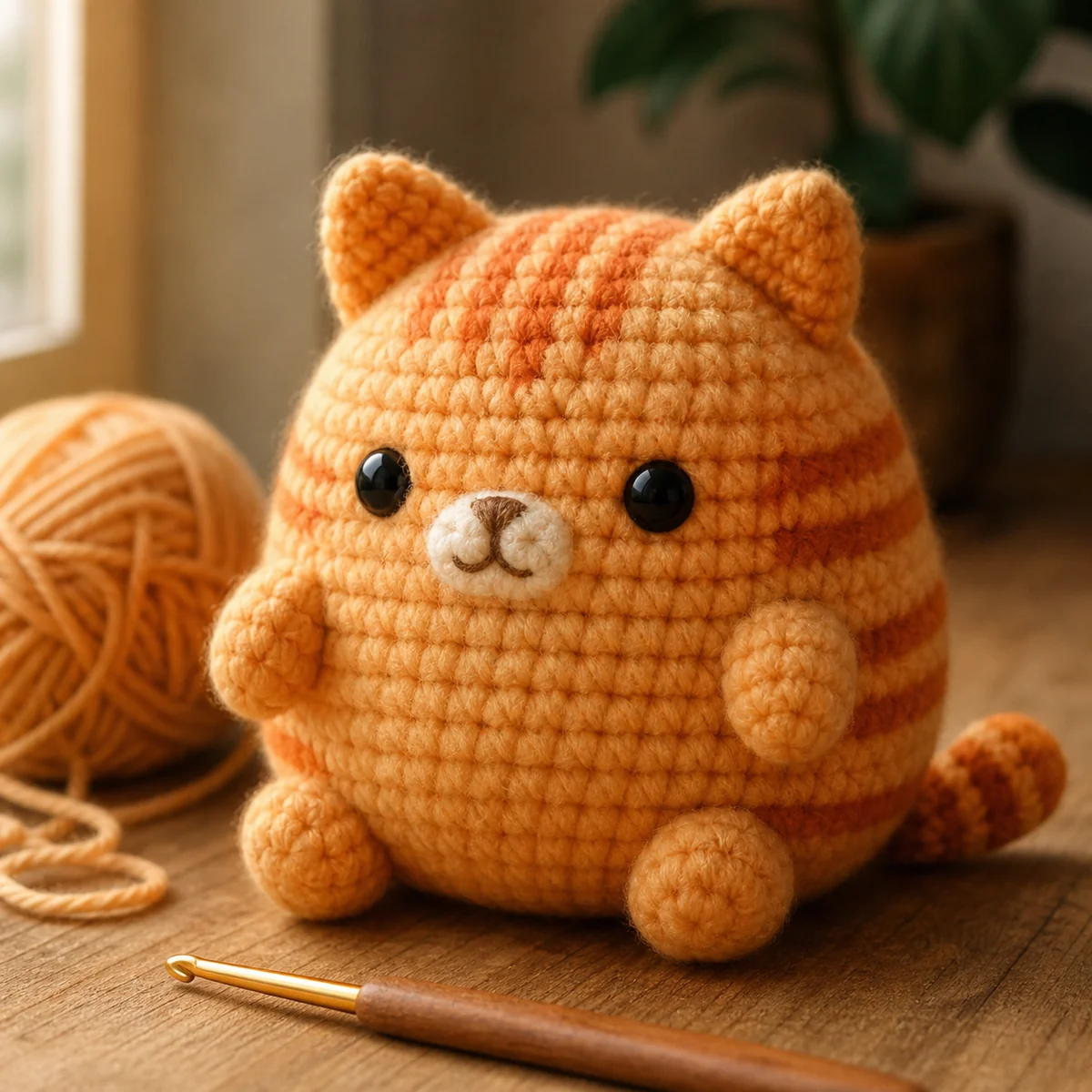 Crochet Plushie AI pet portrait — sample render