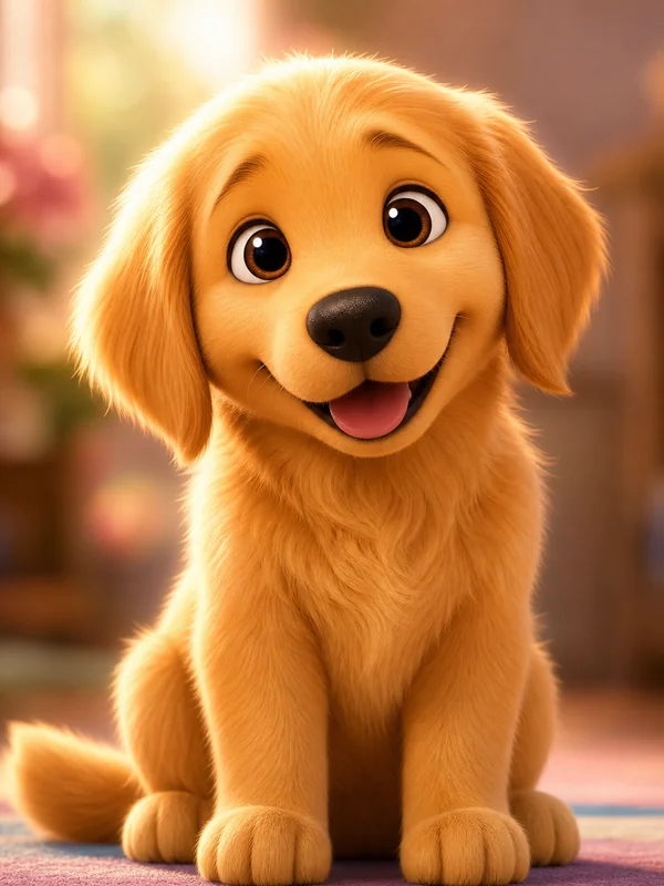 3D Disney Pet AI pet portrait — sample render