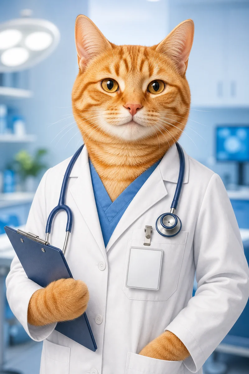 Pet Doctor AI pet portrait — sample render