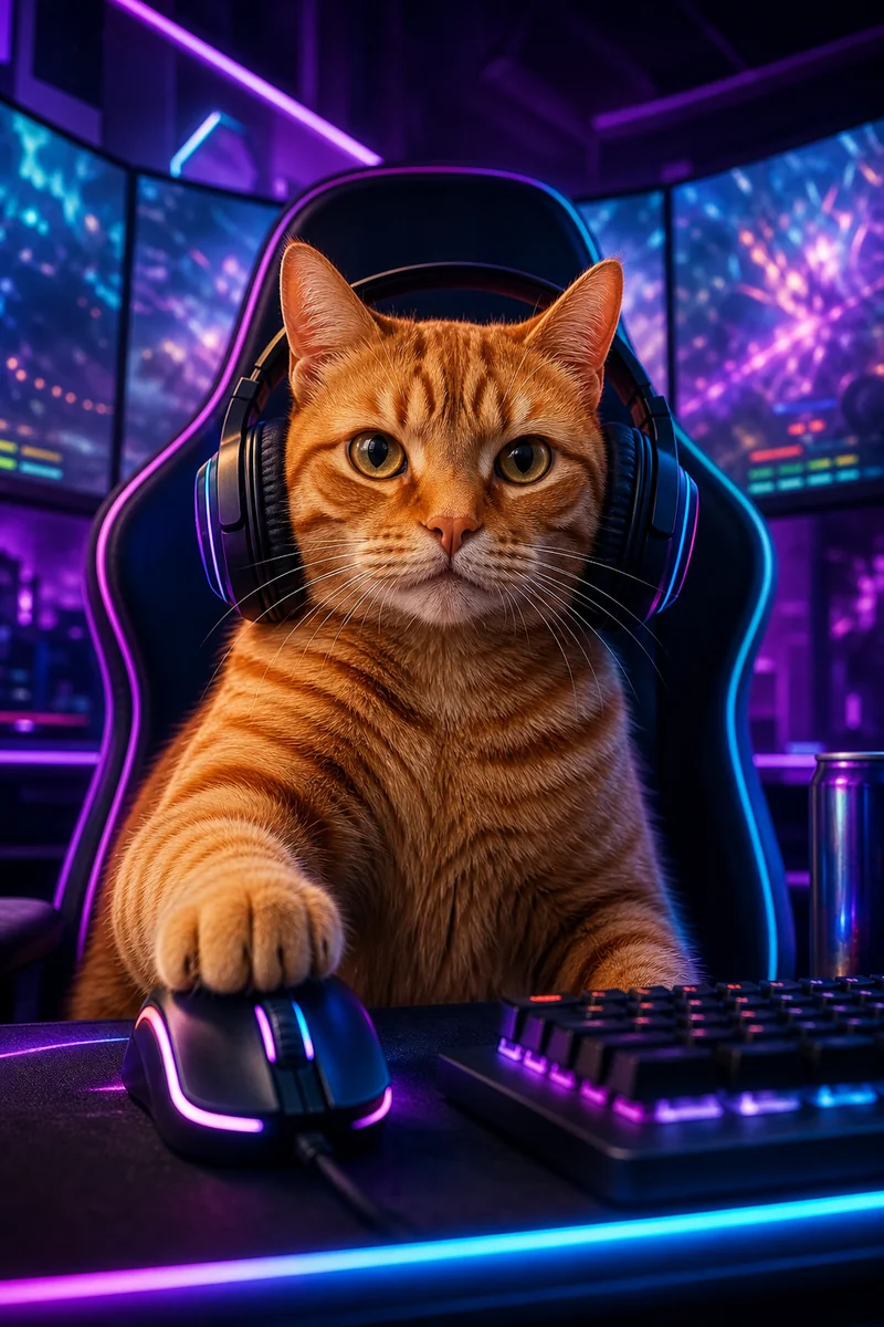 Esports Pro AI pet portrait — sample render