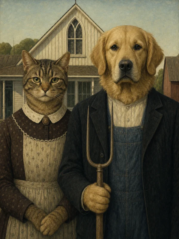 American Pawthic AI pet portrait — sample render
