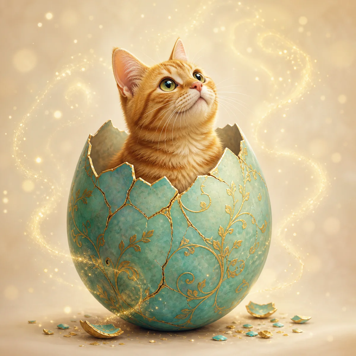 Hatching Egg AI pet portrait — sample render