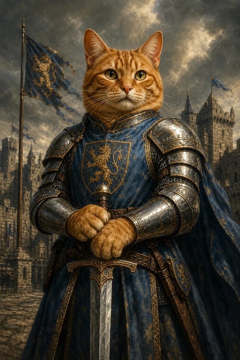Knight AI pet portrait — sample render
