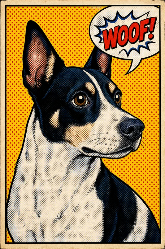 Pop Comic AI pet portrait — sample render