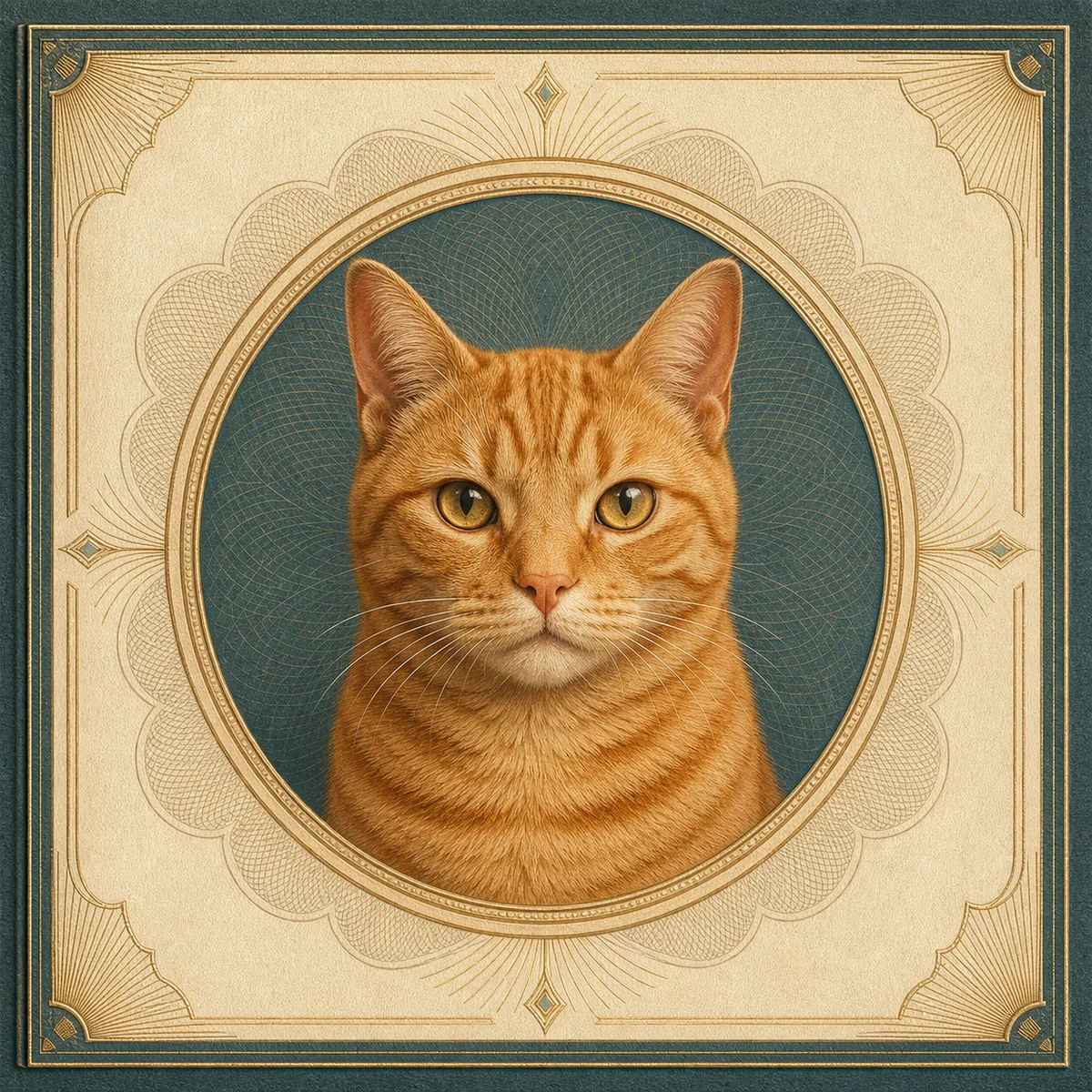 Pet Passport AI pet portrait — sample render