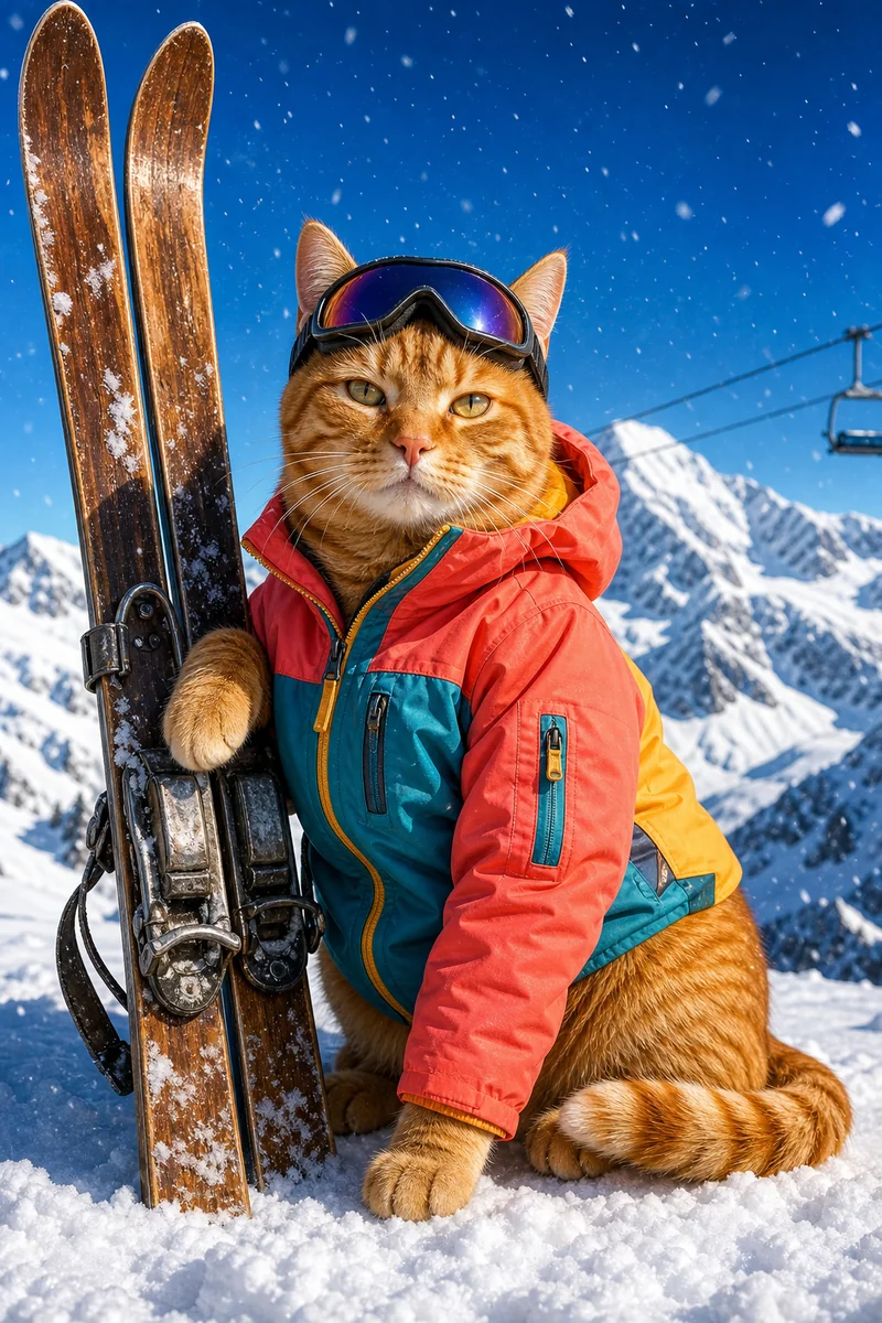 Snow Pro AI pet portrait — sample render
