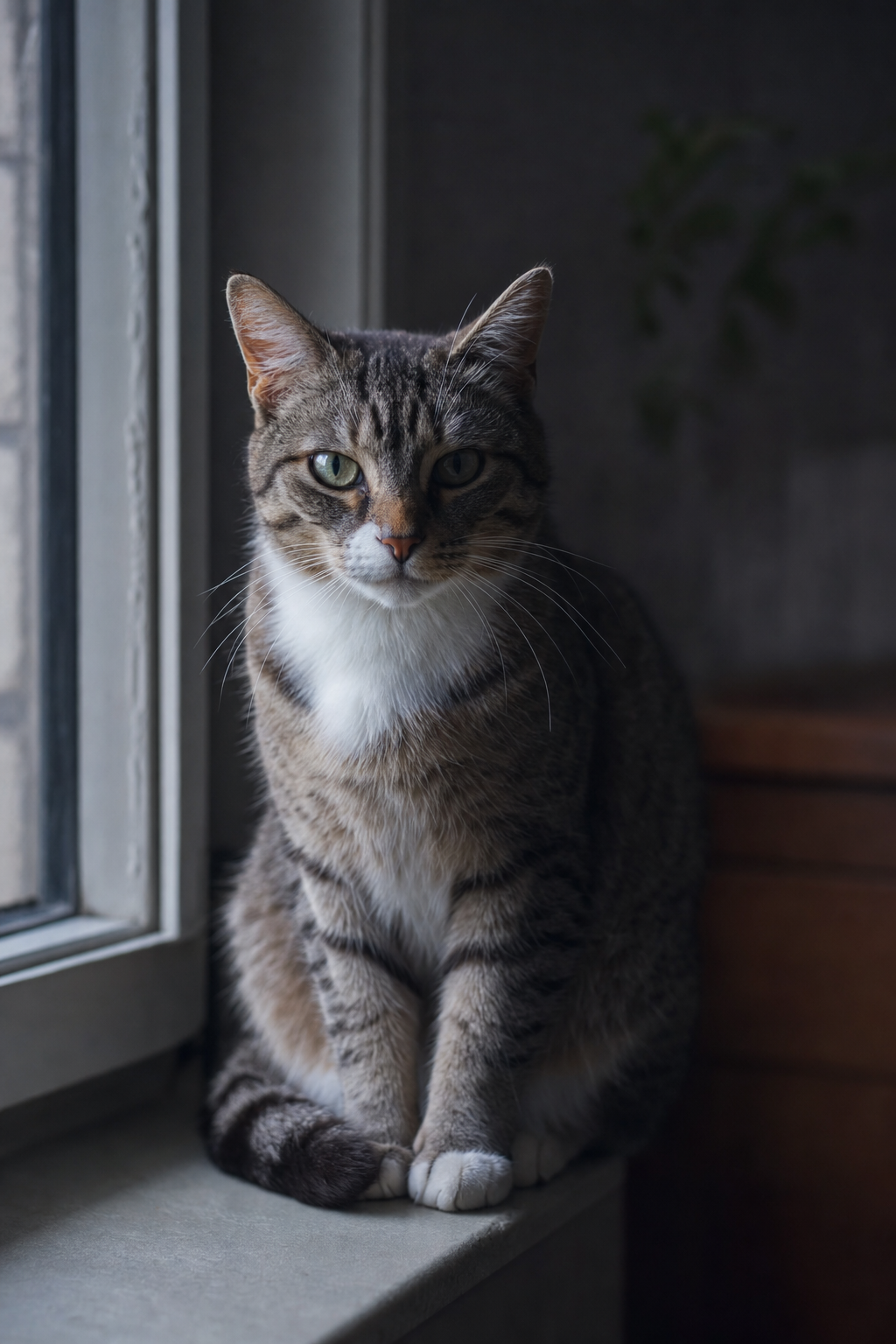 Window Sill Pet Portrait — sample render