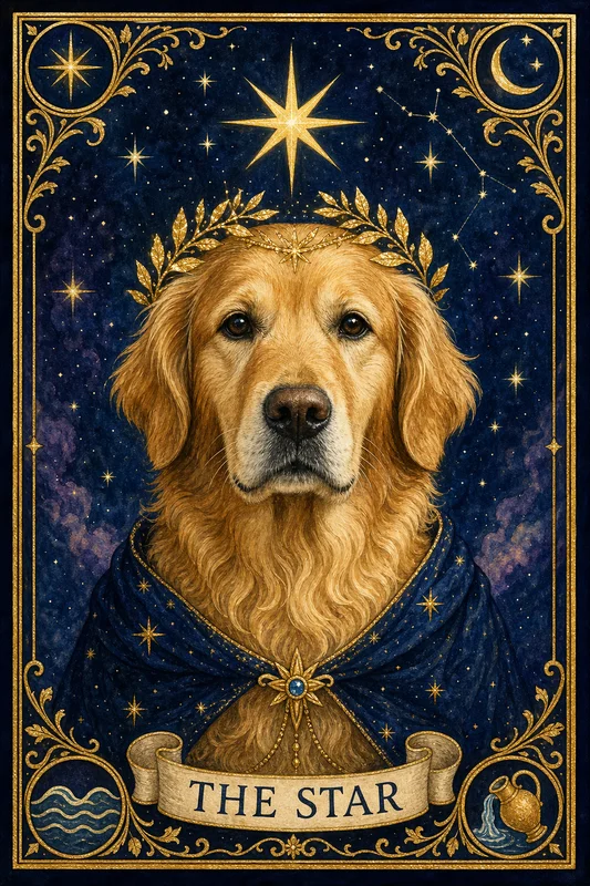 The Star AI pet portrait — sample render