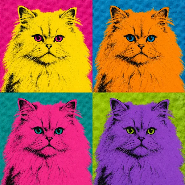 Pop Whiskers AI pet portrait — sample render