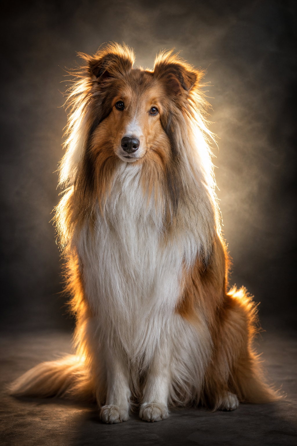 Backlit Pet Portrait — sample render