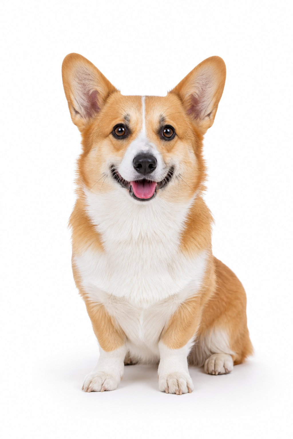 White Background Pet Portrait — sample render