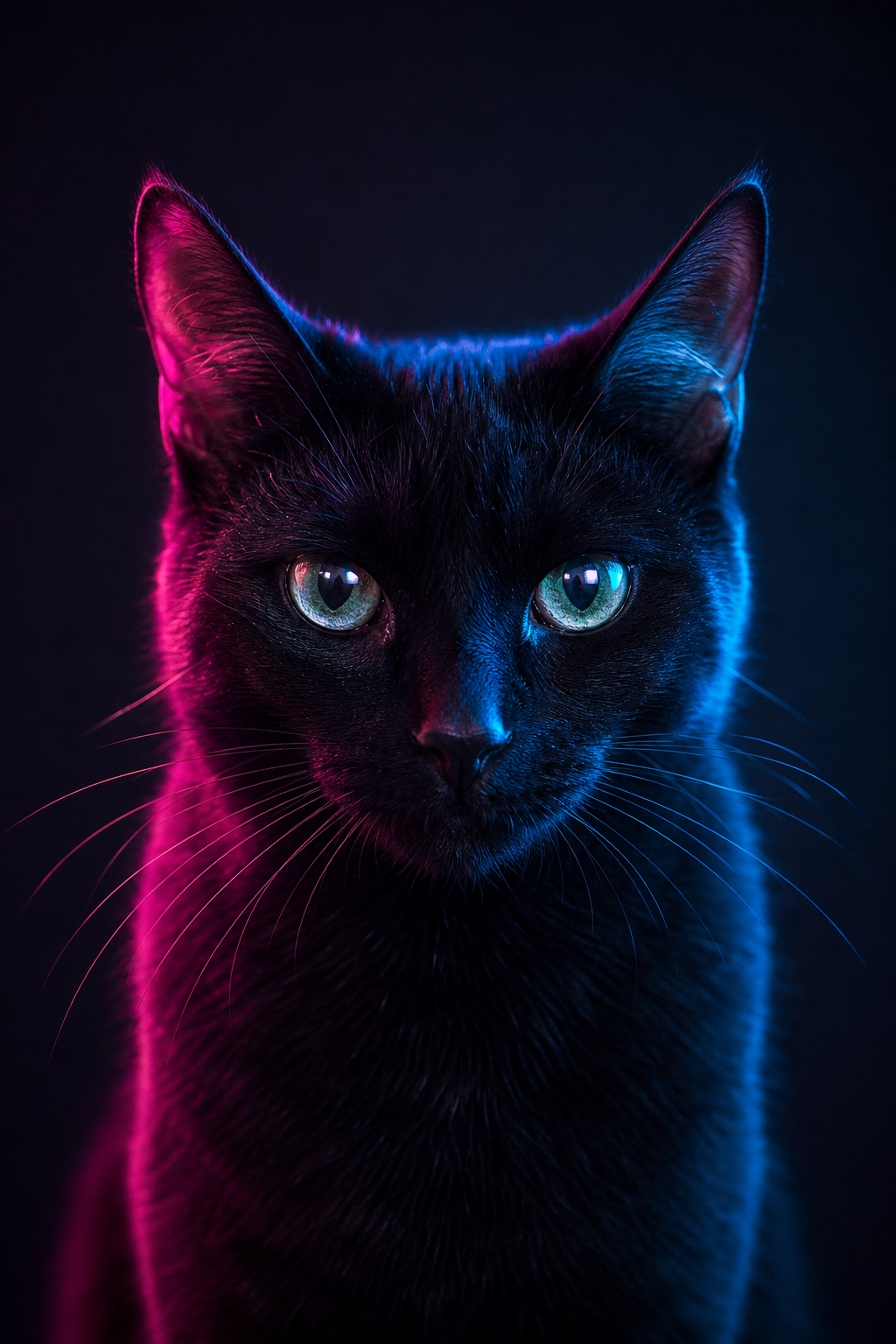 Neon Light Pet Portrait — sample render