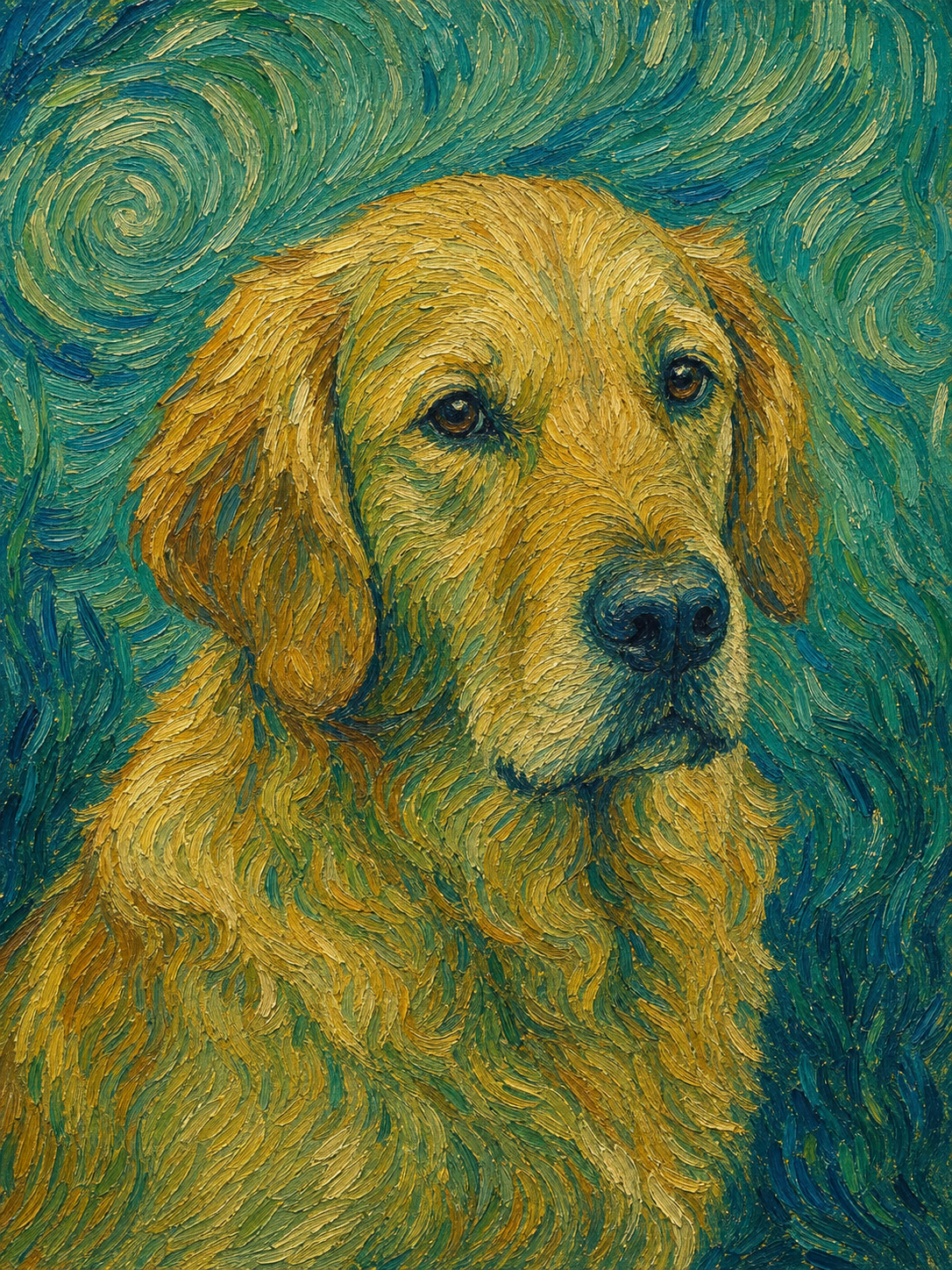 Doggy Gogh — PawSnap template